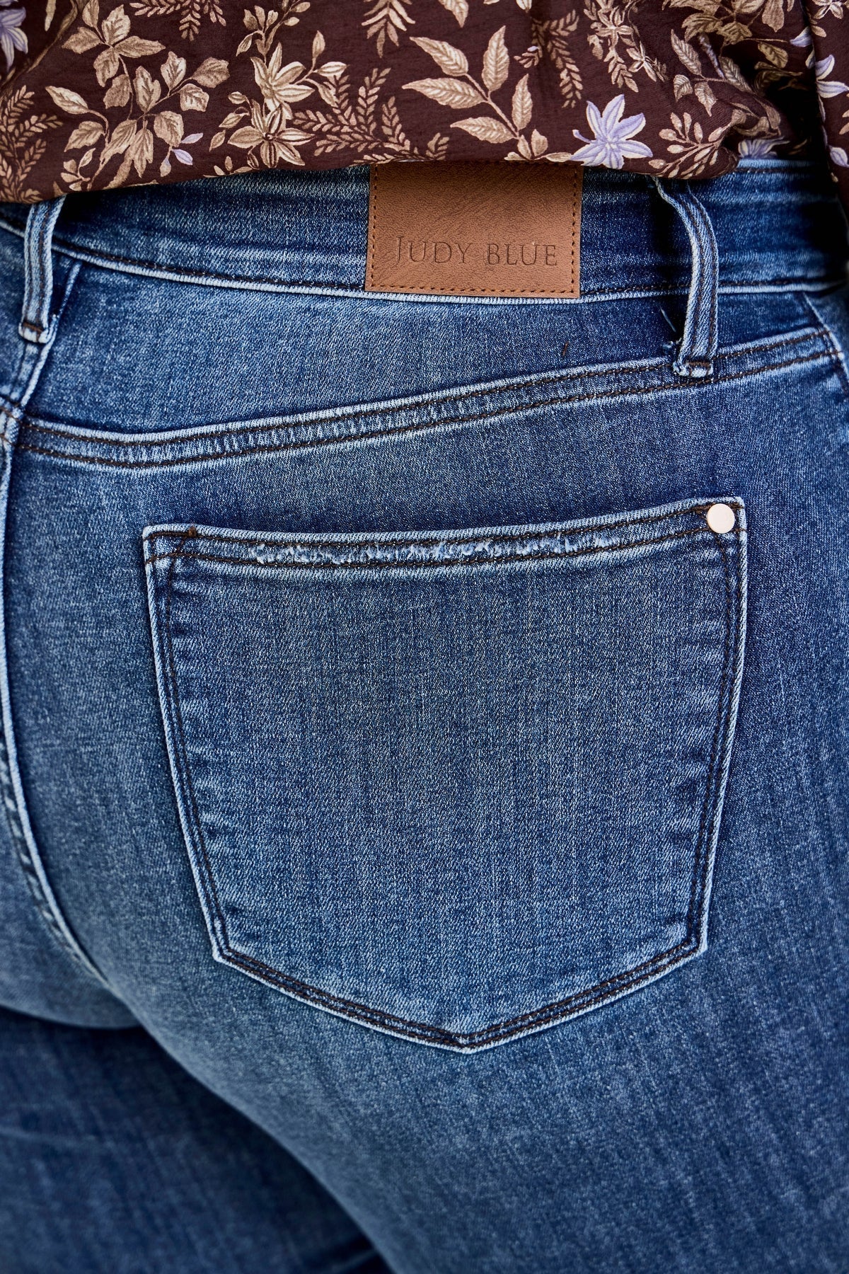 Andrea High Waist Skinny Jeans with Rips - PLUS