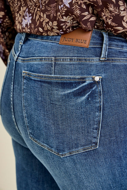 Alyson Mid Rise Tummy Control Vintage Straight Jeans - PLUS