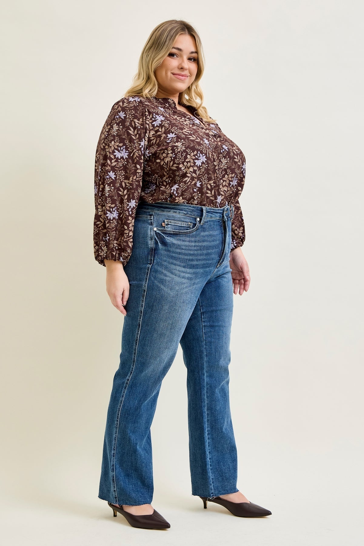 Alyson Mid Rise Tummy Control Vintage Straight Jeans - PLUS