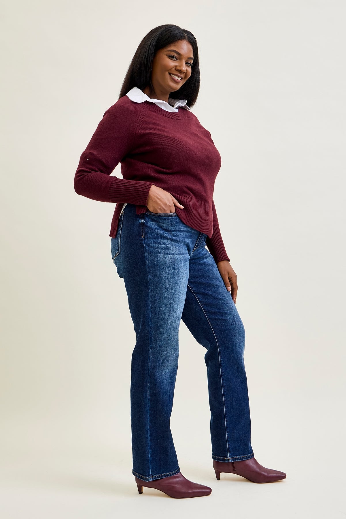 Tracy Vintage Wash ThermaDENIM Straight Fit - PLUS