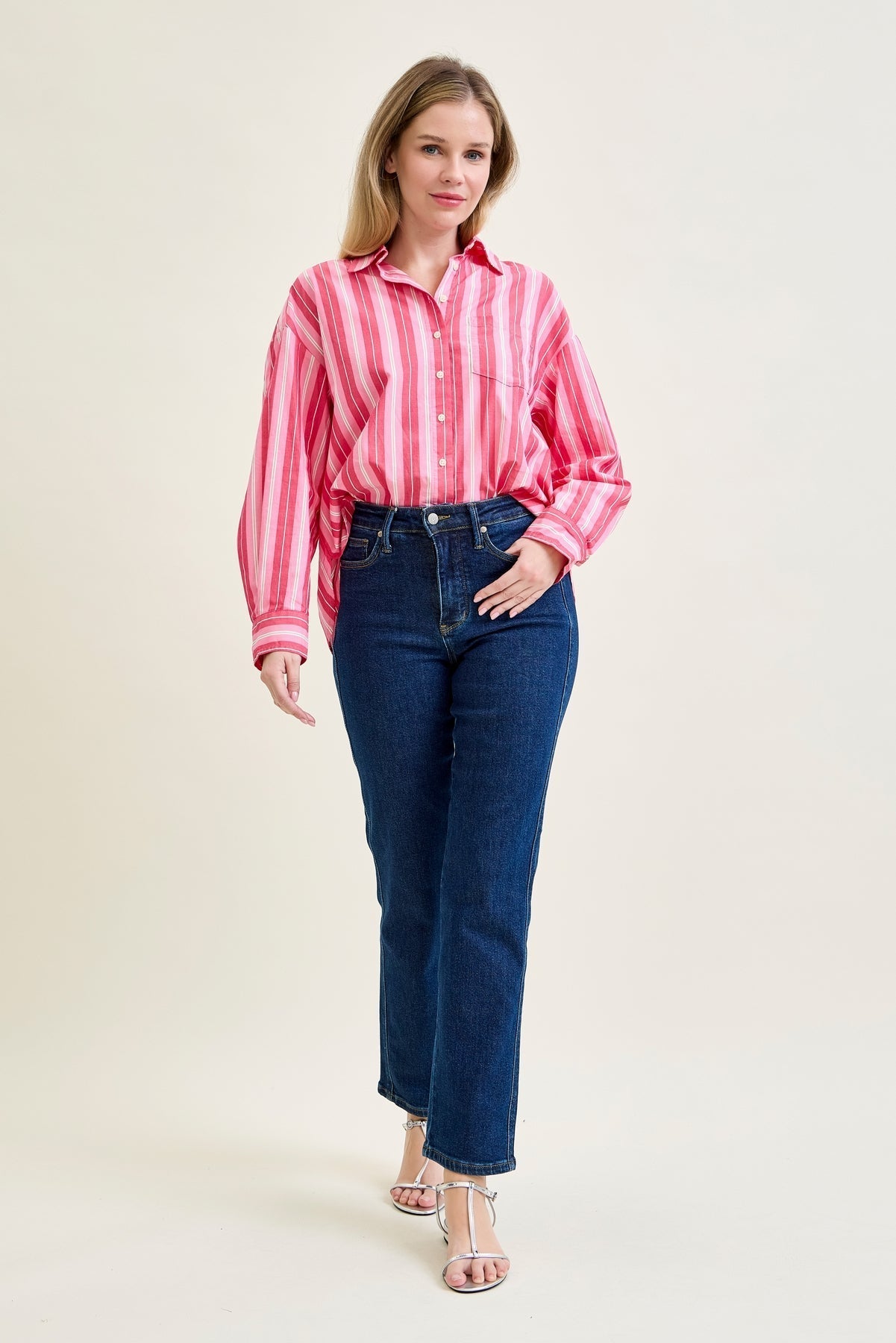 Daisy High Rise Tummy Control Classic Straight Jeans