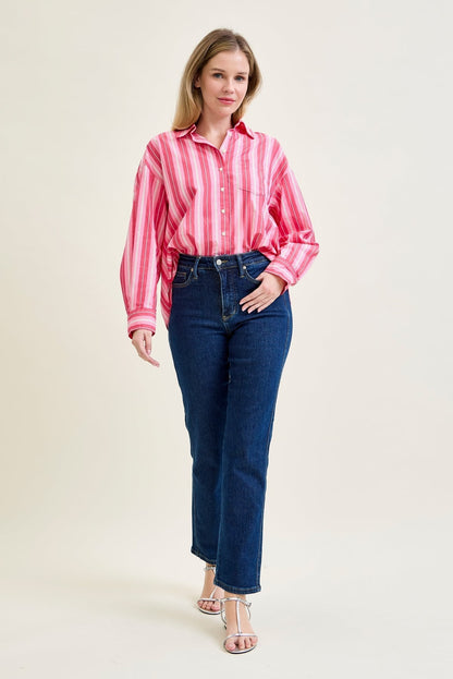 Daisy High Rise Tummy Control Classic Straight Jeans