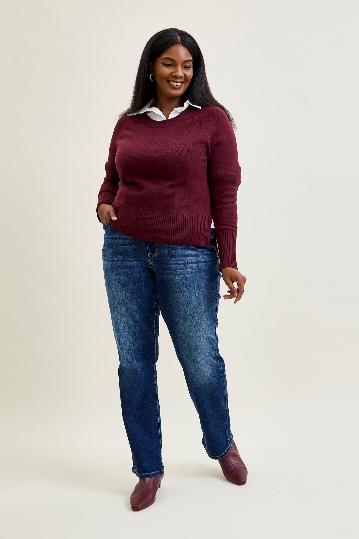 Tracy Vintage Wash ThermaDENIM Straight Fit - PLUS