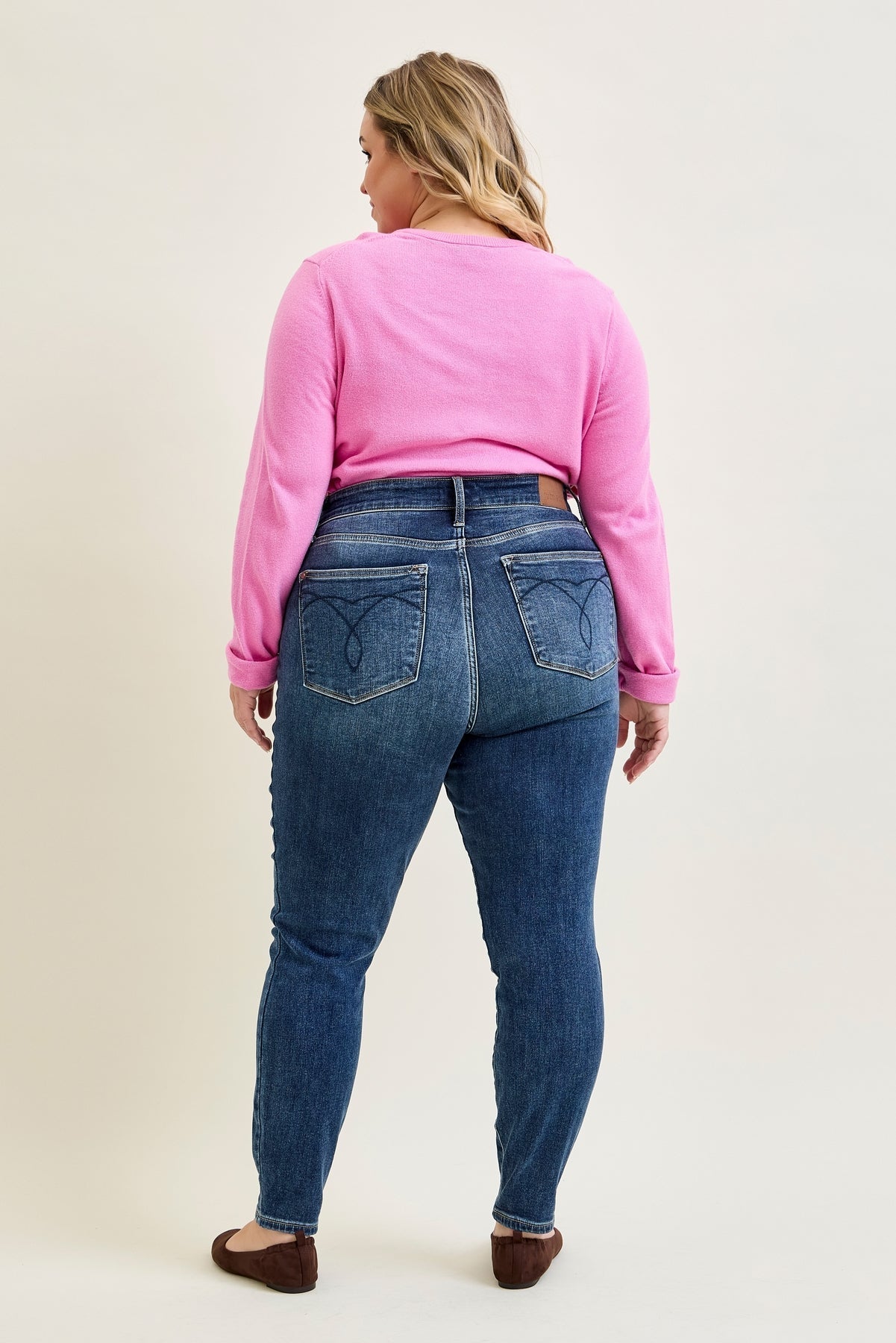 Jennifer Mid Rise ThermaDENIM Skinny Jeans Plus
