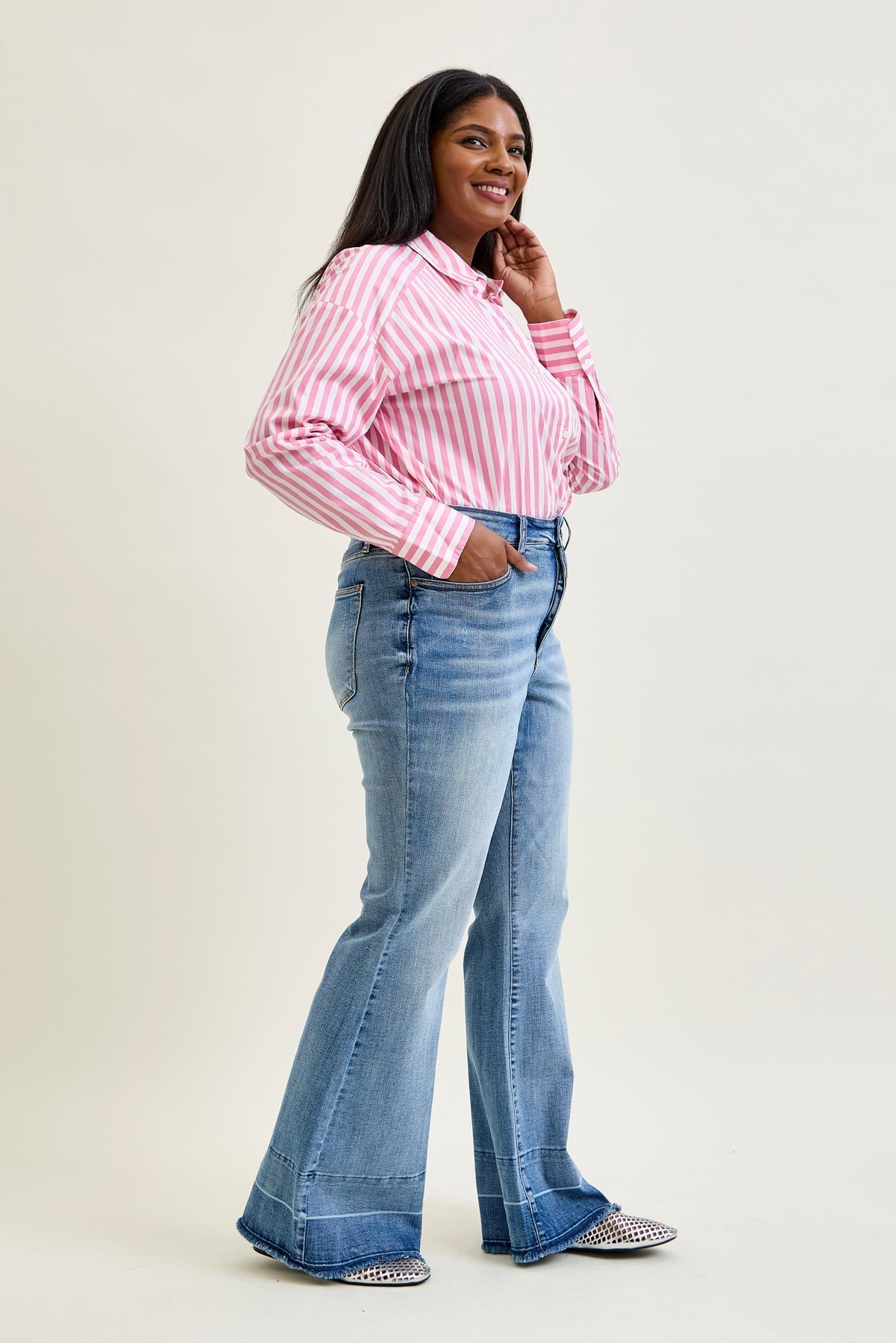 Giselle Tummy Control Release Hem Flare - PLUS