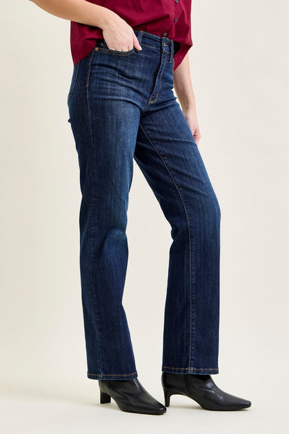 Paisley High Rise Straight Fit Classic Jeans