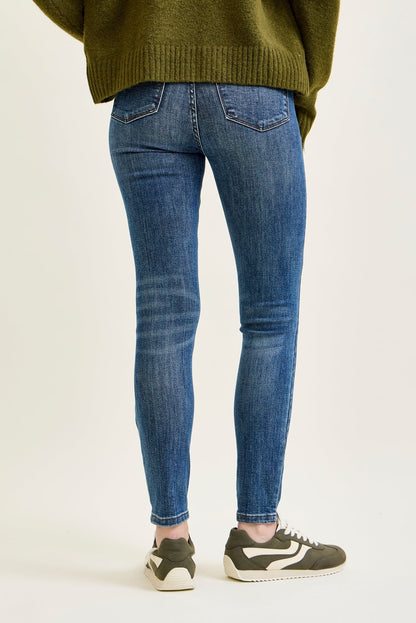 Freya Mid Rise Tummy Control Distressed Skinny
